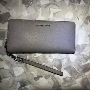 Michael Kors Gray Wristlet Wallet